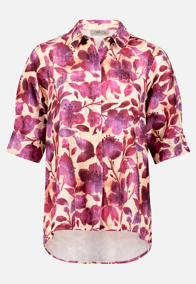Leinenbluse mit Kragen / Vorderseite