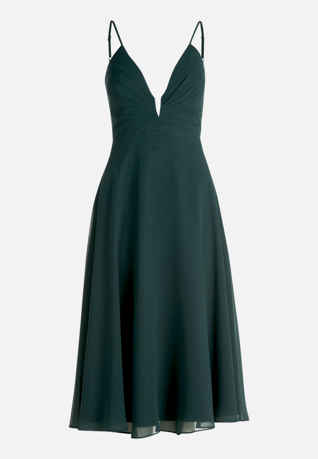Chiffonkleid mit V-Ausschnitt / Vorderseite