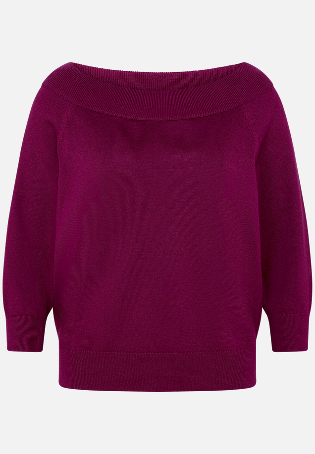 Strickpullover mit Carmenausschnitt  / Vorderseite