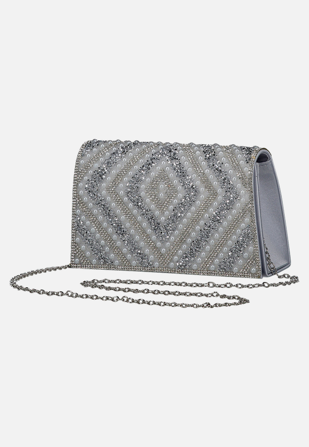 Clutch-Tasche im Glitzer-Look / Vorderseite