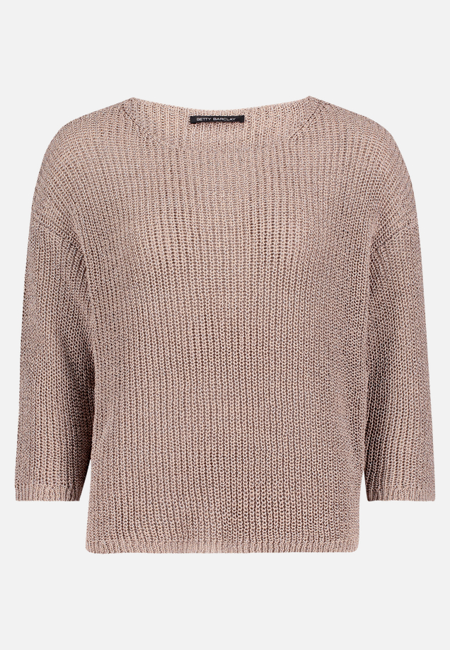 Basic-Strickpullover mit Rippenstruktur / Vorderseite