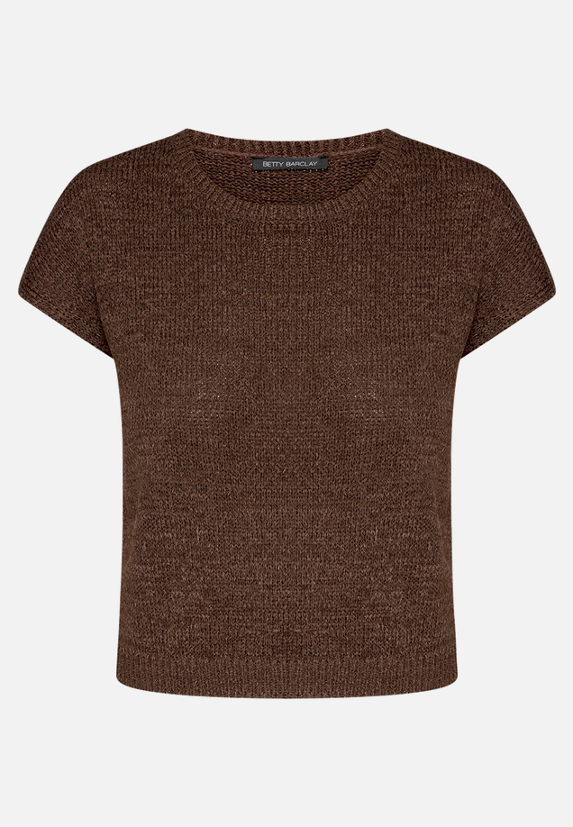 Strickpullover mit U-Boot-Ausschnitt / Vorderseite
