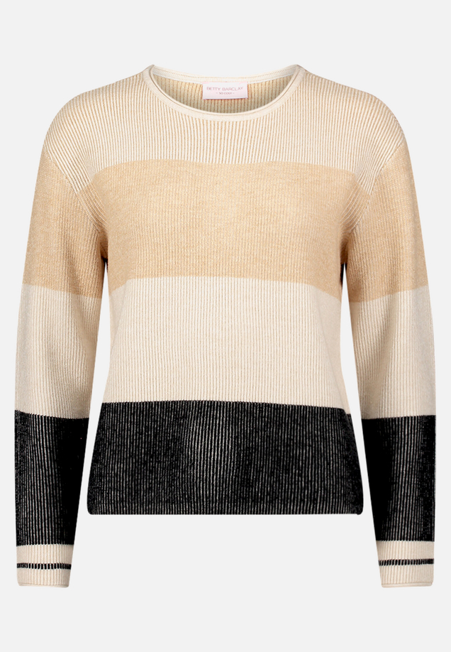 Strickpullover mit Rippenstruktur / Vorderseite