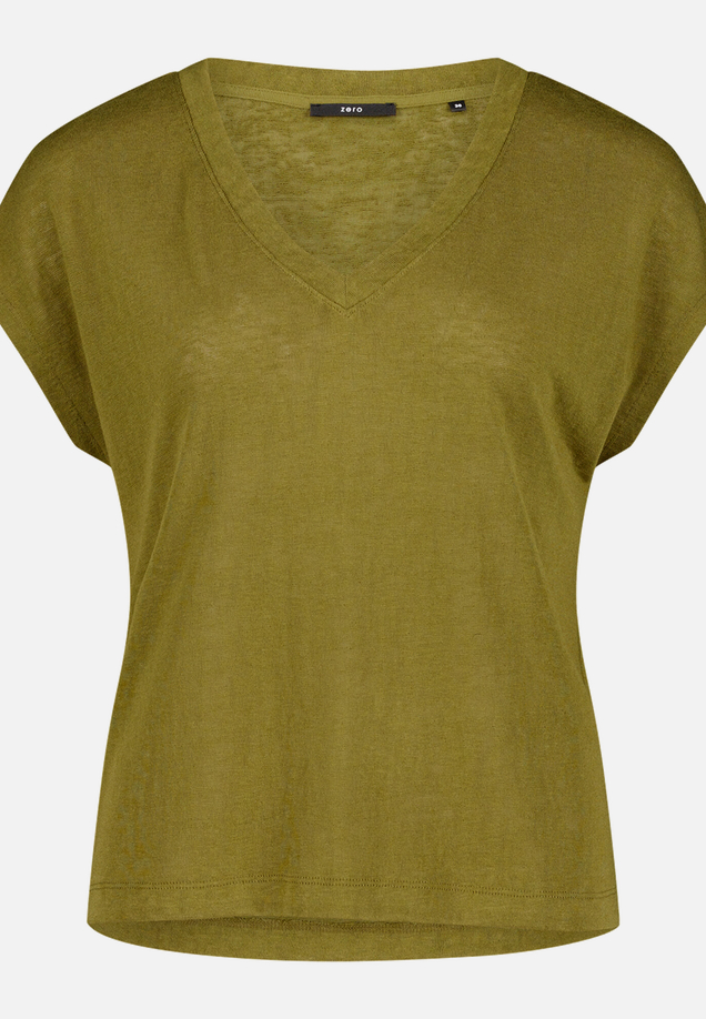 Basic-T-Shirt  mit V-Ausschnitt / Vorderseite
