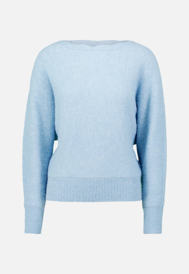 Strickpullover mit U-Boot Ausschnitt / Vorderseite