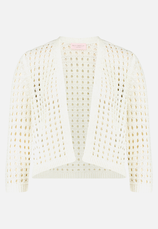 Casual-Strickjacke mit Effektgarn / Vorderseite
