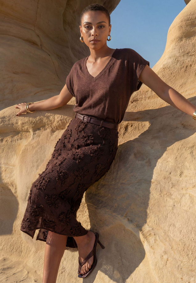 Strickrock  Midi mit Gummibund  / Imagebild
