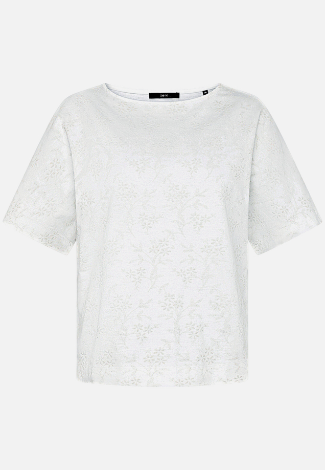Baumwoll-T-Shirt   mit Stickerei / Vorderseite