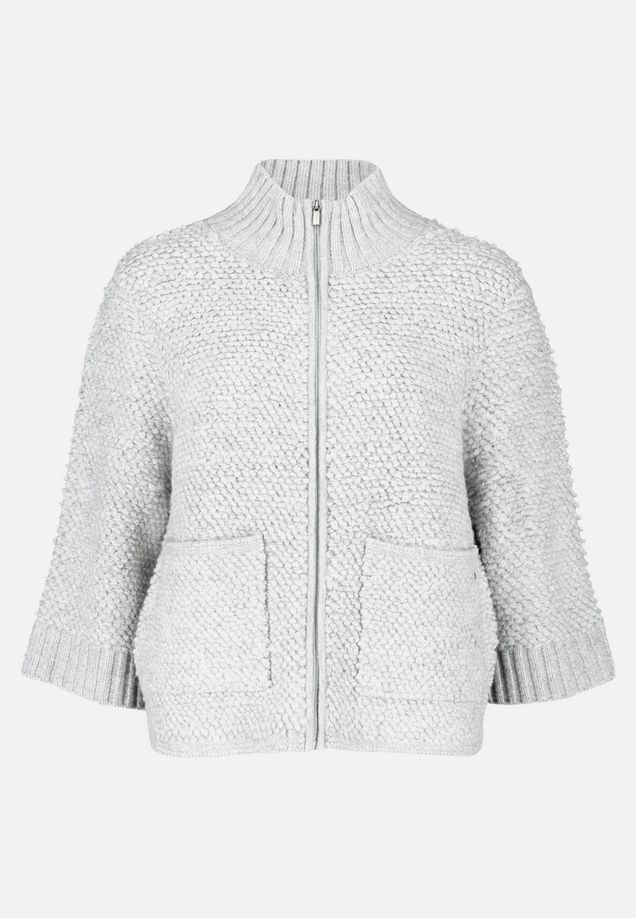 Strick-Cardigan mit Reißverschluss / Vorderseite