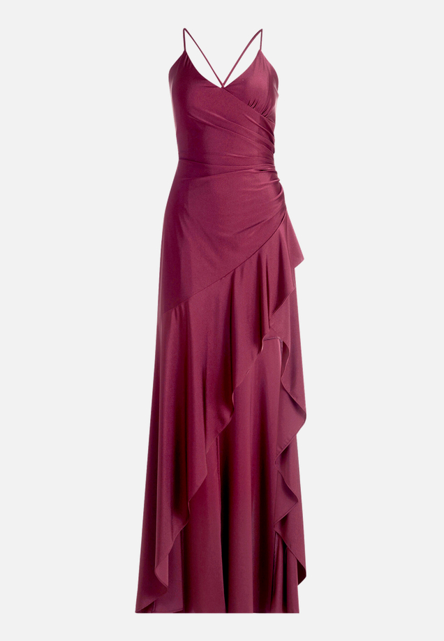 Abendkleid mit Volant / Vorderseite