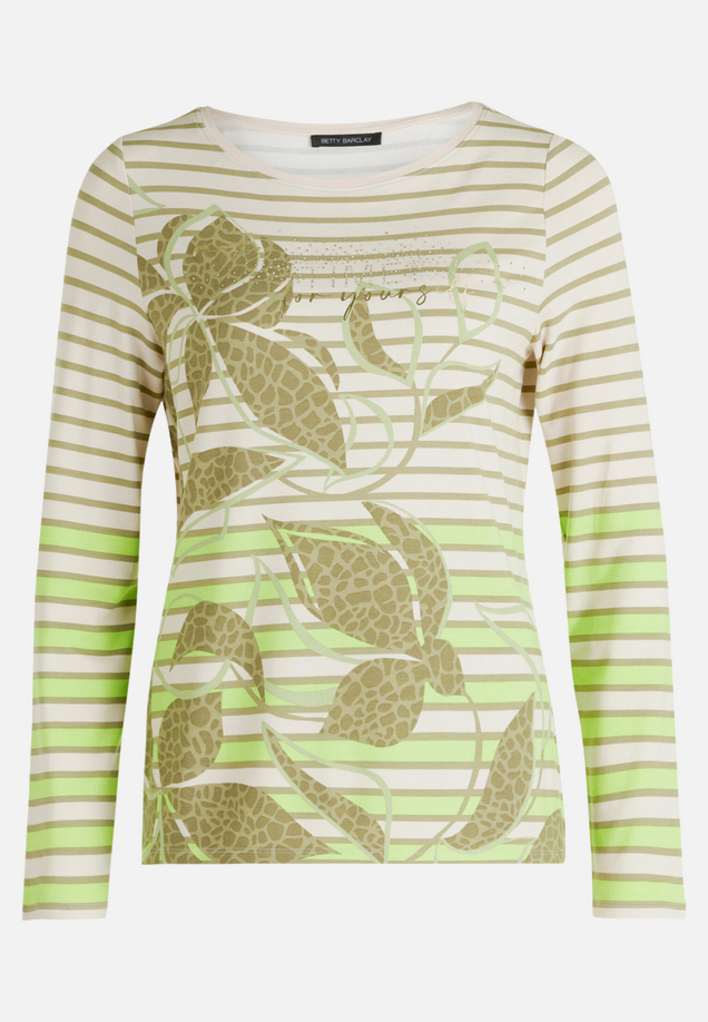 Ringelshirt mit U-Boot-Ausschnitt / Vorderseite