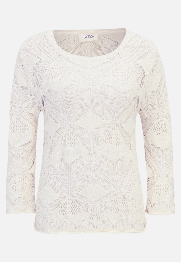 Strickpullover mit Rundhalsausschnitt / Vorderseite