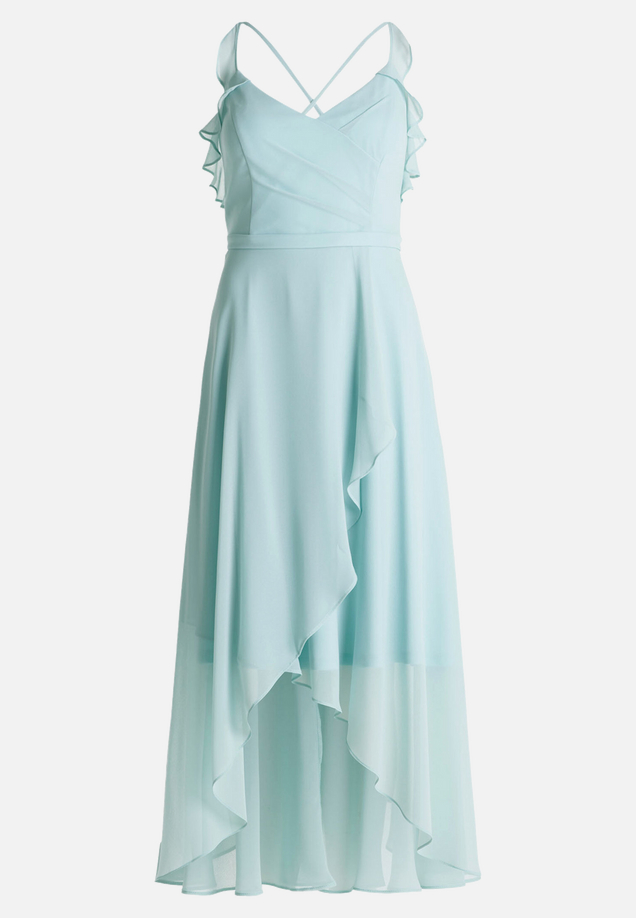 Abendkleid mit Volant / Vorderseite