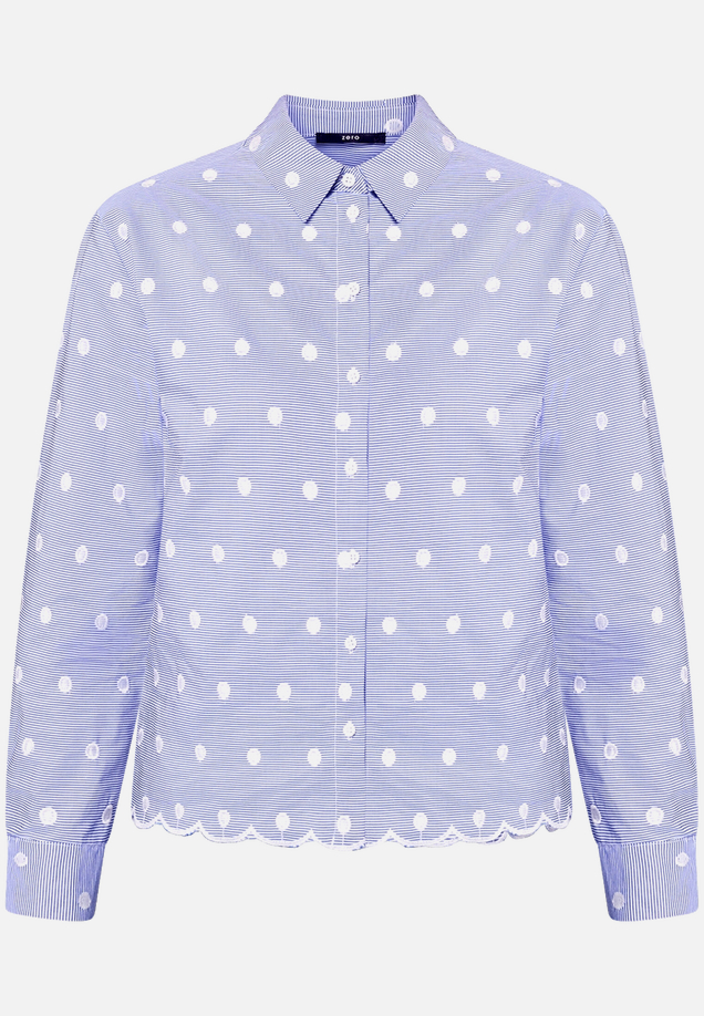 Bluse mit Streifen und Stickerei / Vorderseite