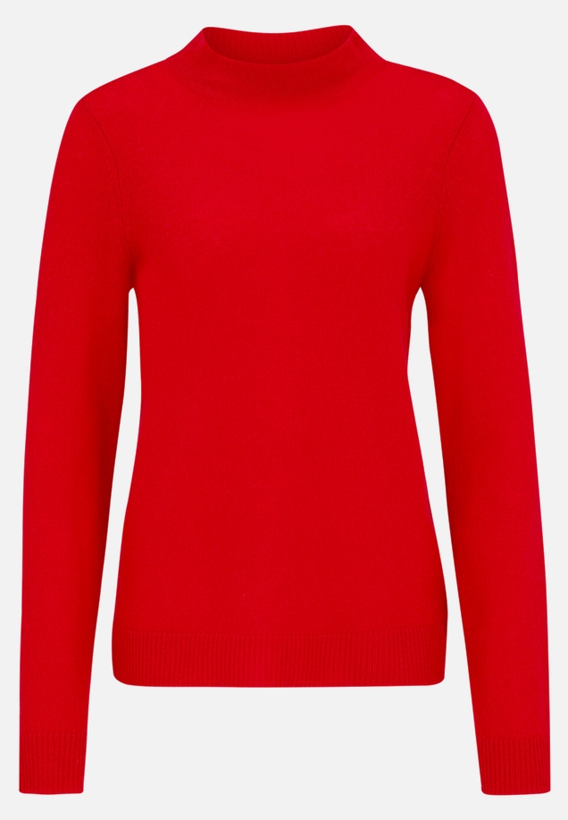 Kaschmir-Pullover mit Stehkragen / Vorderseite