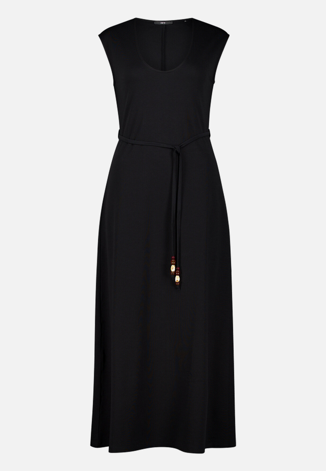 Jerseykleid  Maxi mit Bindegürtel / Vorderseite
