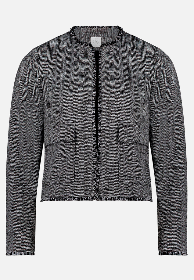Jerseyjacke mit Fransen / Vorderseite