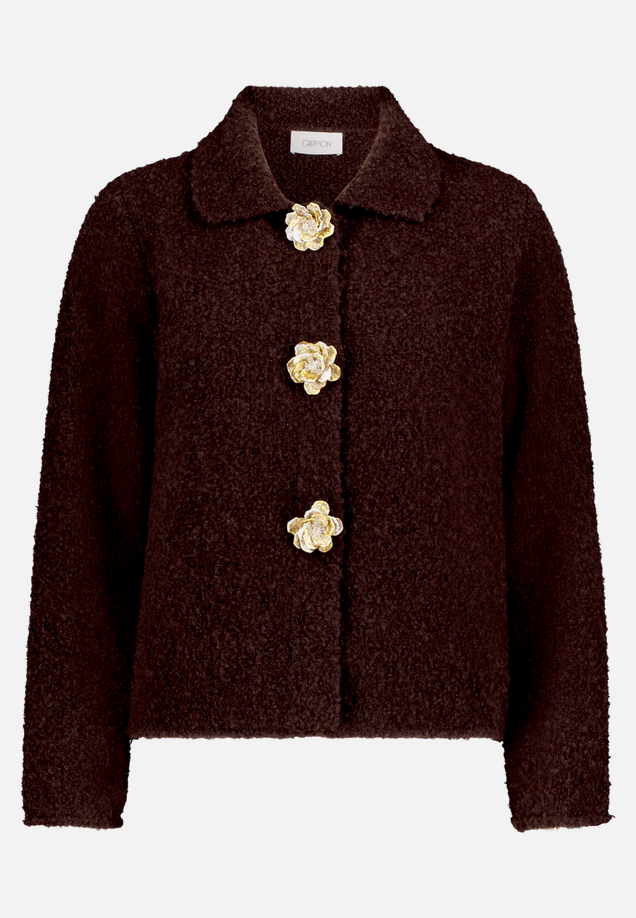 Cardigan mit Kragen / Vorderseite