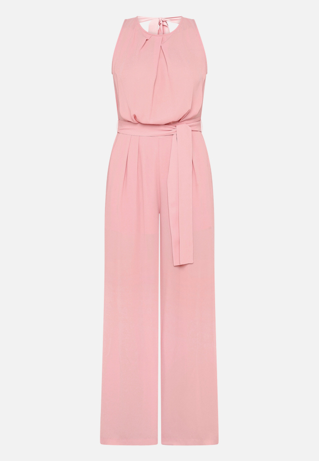 Jumpsuit mit Gürtel und weitem Bein / Vorderseite