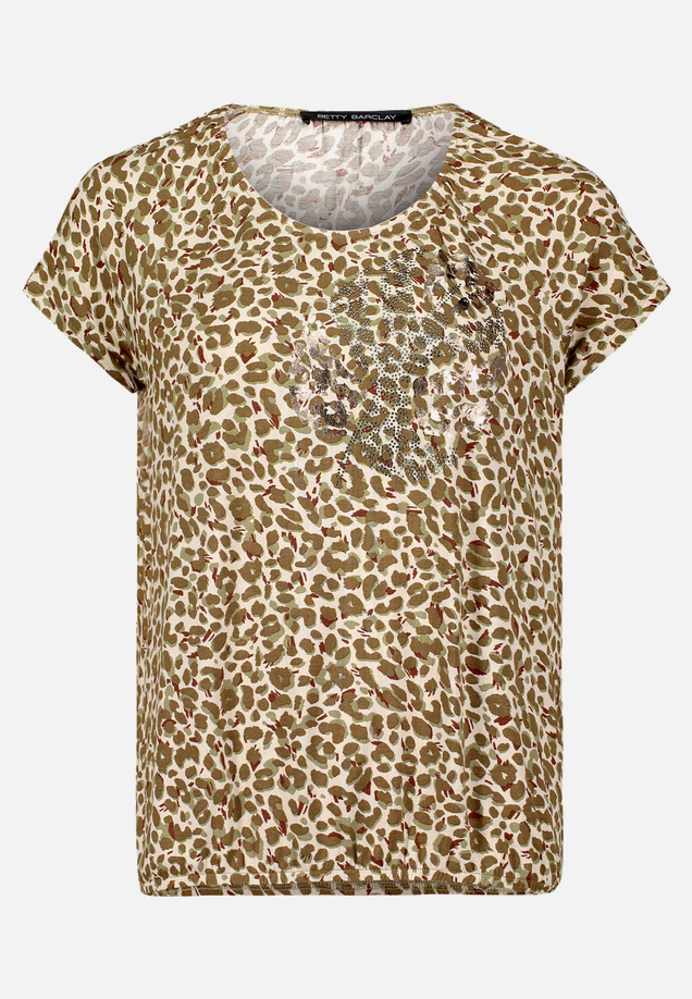 Printshirt mit Gummizug / Vorderseite