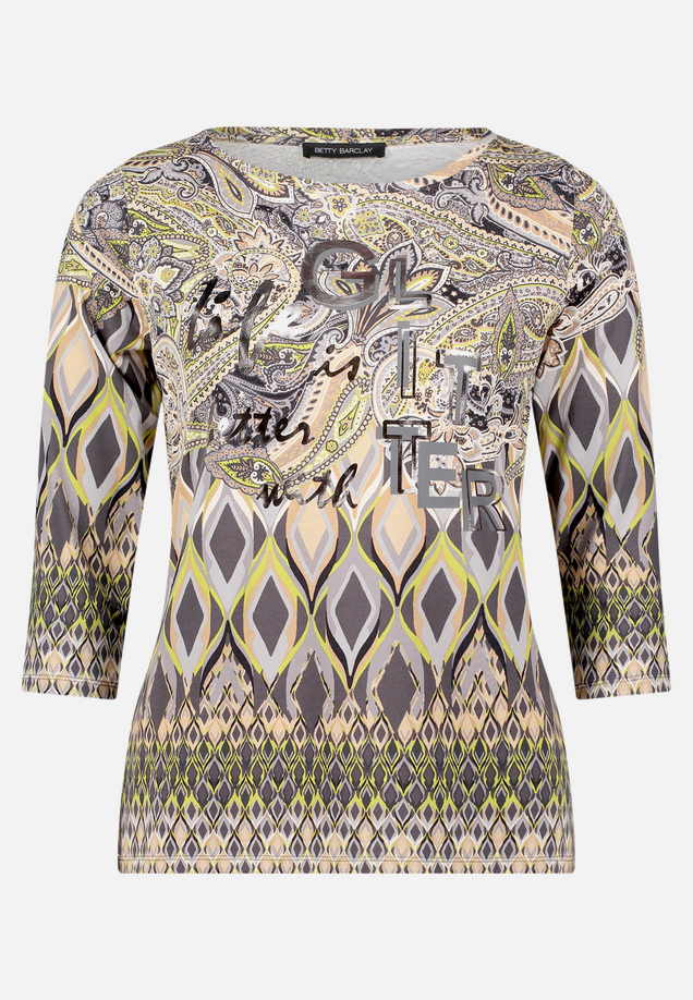 Ringelshirt mit U-Boot-Ausschnitt / Vorderseite