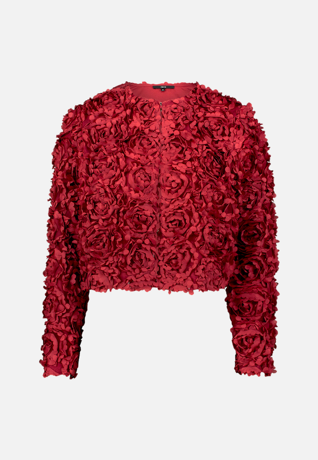 Bolero-Jacke mit 3D Blumen / Vorderseite