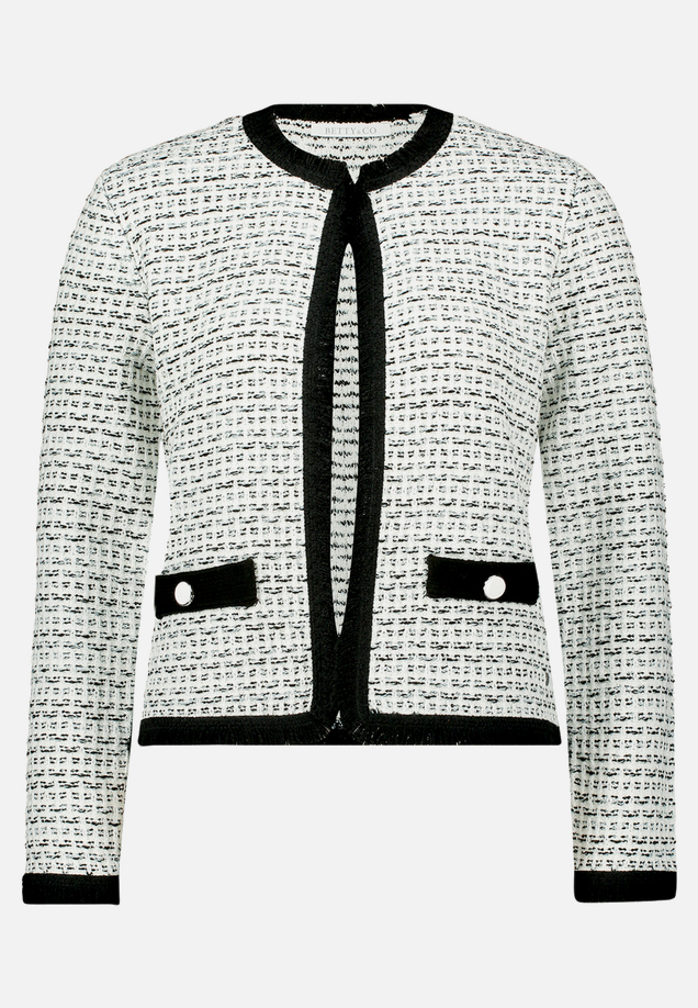 Strick-Cardigan mit Fransen / Vorderseite