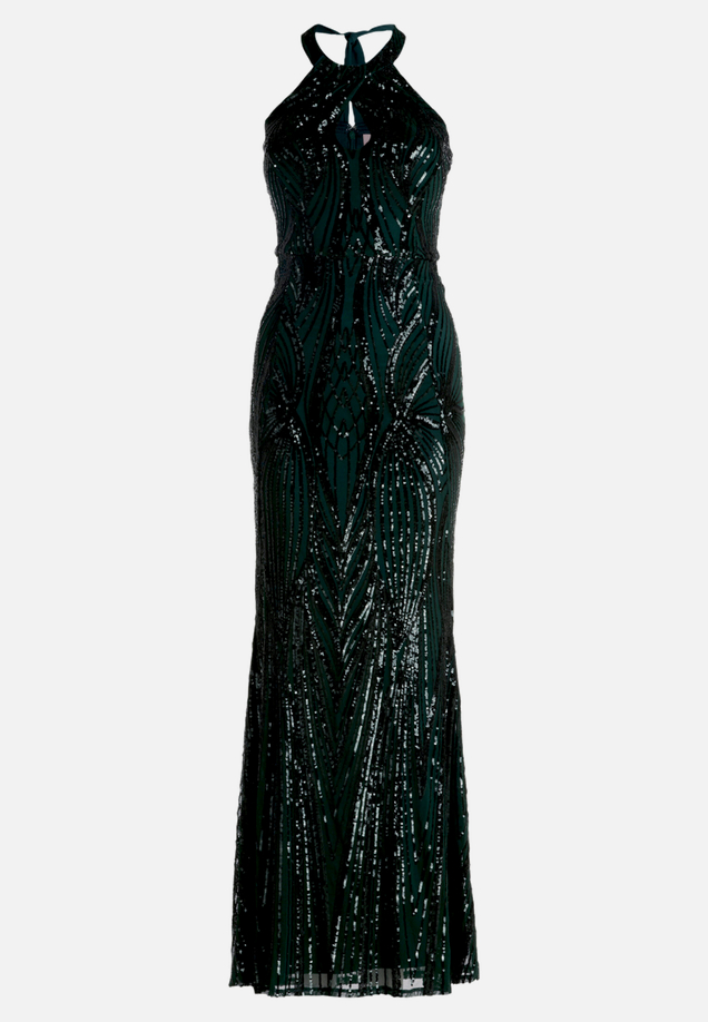 Abendkleid im Glitzer-Look / Vorderseite