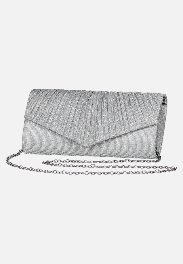 Clutch-Tasche mit Raffung / Vorderseite