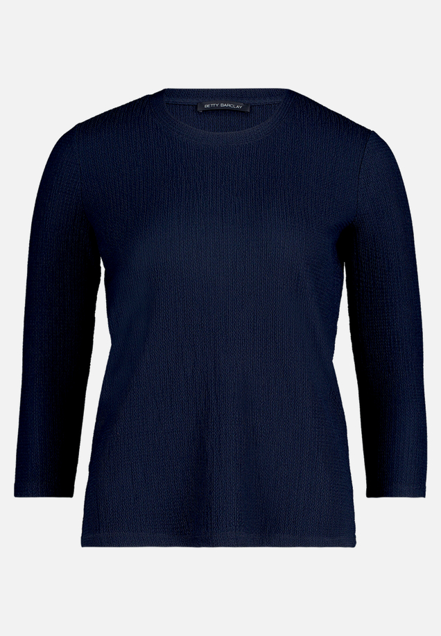 Strukturshirt mit Rundhalsausschnitt / Vorderseite