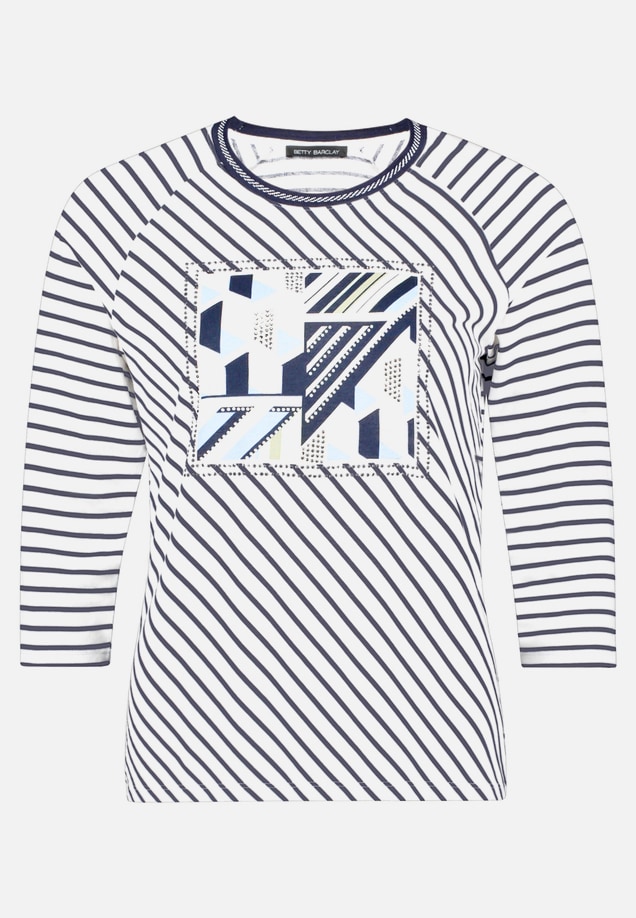 Ringelshirt mit Strass / Vorderseite
