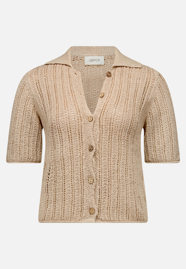 Sommer-Strickjacke mit Knopfleiste / Vorderseite