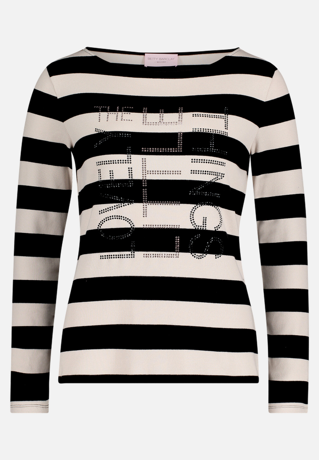 Basic Shirt mit Rippenstruktur / Vorderseite
