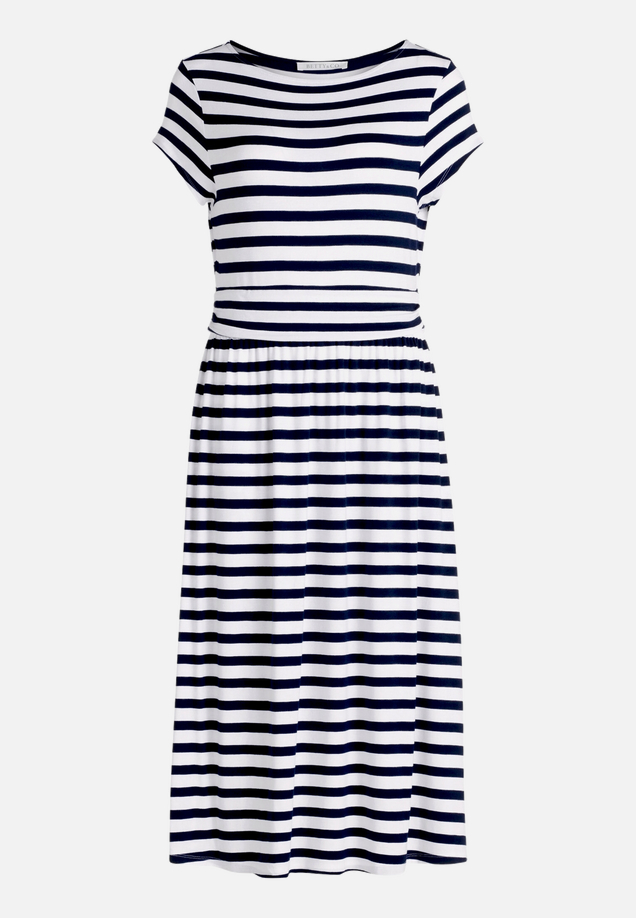 Jerseykleid mit Streifen / Vorderseite