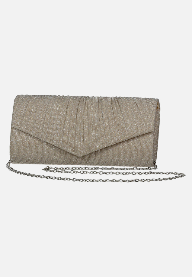Clutch-Tasche mit Raffung / Vorderseite