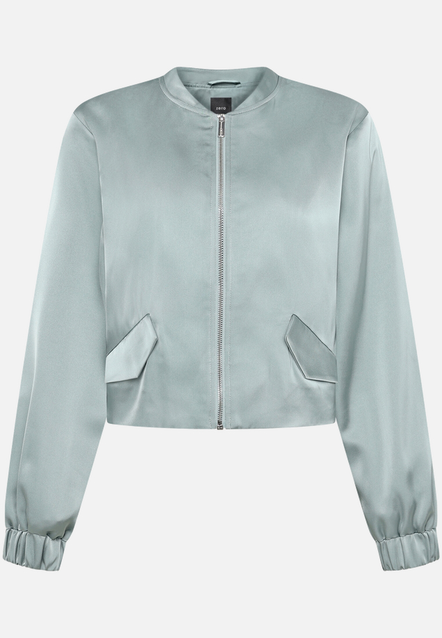 Satin-Jacke  mit Reißverschluss  / Vorderseite