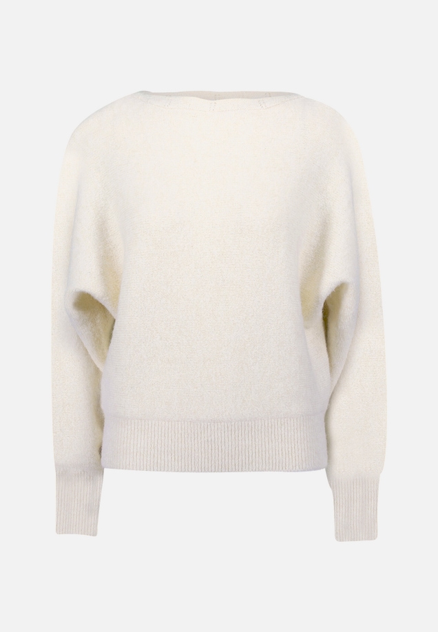Strickpullover mit U-Boot Ausschnitt / Vorderseite