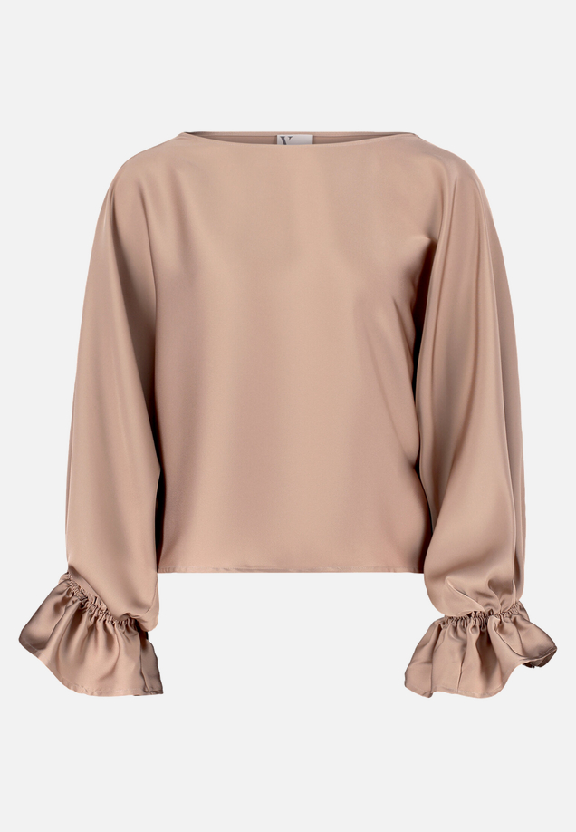 Satin-Bluse mit Fledermausärmeln / Vorderseite