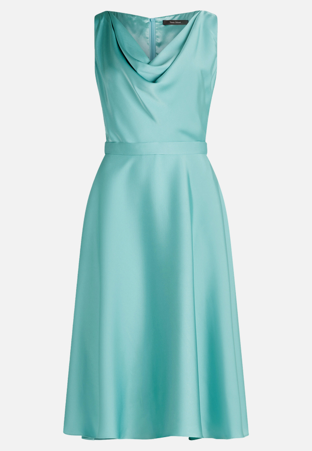 Cocktailkleid mit Wasserfallausschnitt / Vorderseite