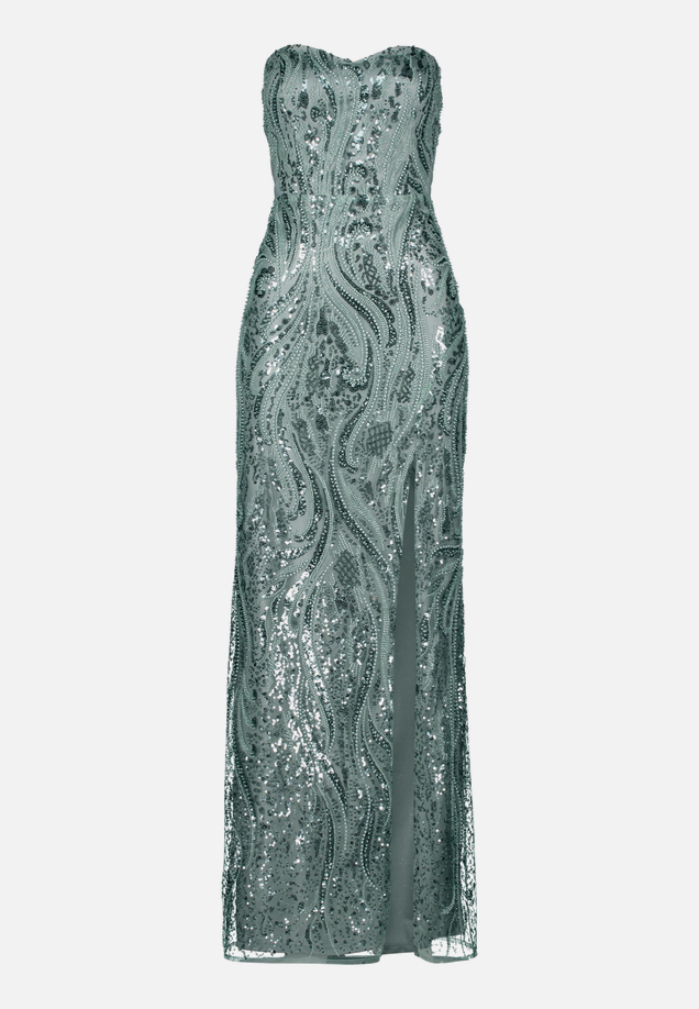 Abendkleid mit Pailletten / Vorderseite