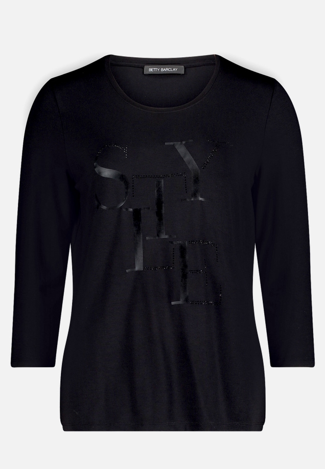 Basic Shirt mit Placement / Vorderseite