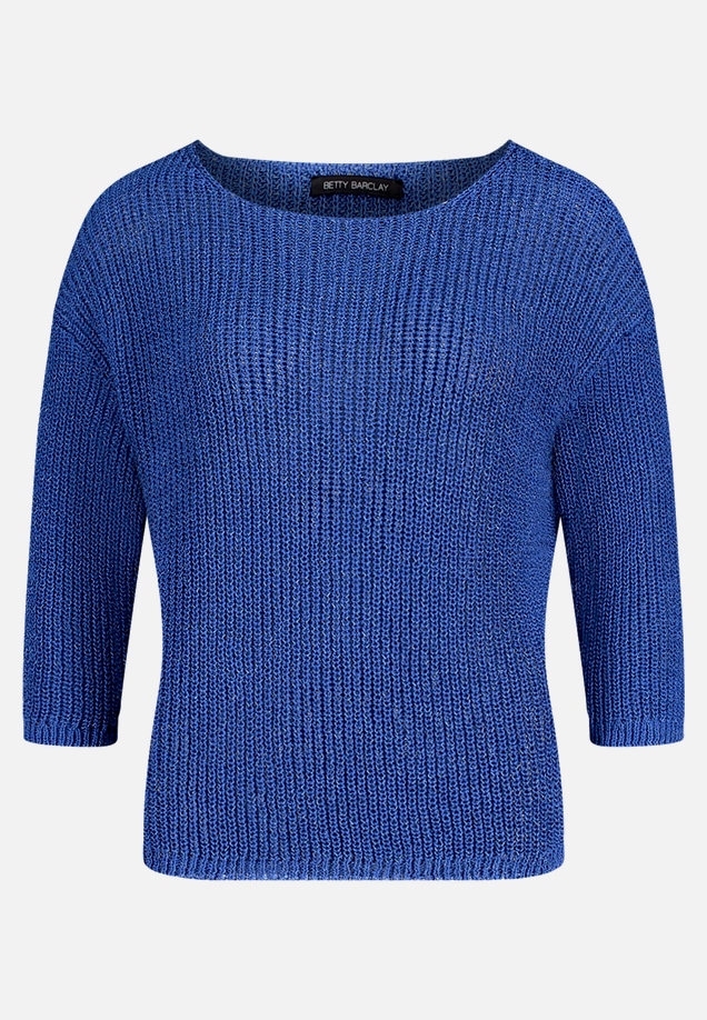 Basic-Strickpullover mit Rippenstruktur / Vorderseite