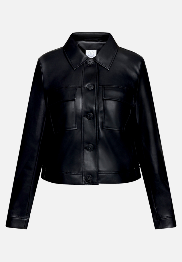 Lederjacke langarm / Vorderseite
