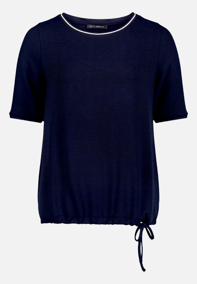 T-Shirt  unifarben mit Tunnelzug  / Vorderseite