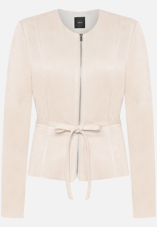 Blazer-Jacke  in Lederoptik  / Vorderseite