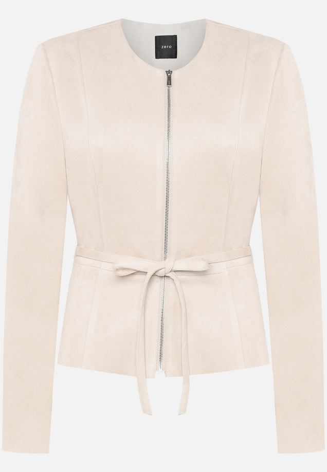 Blazer-Jacke  in Lederoptik  / Vorderseite