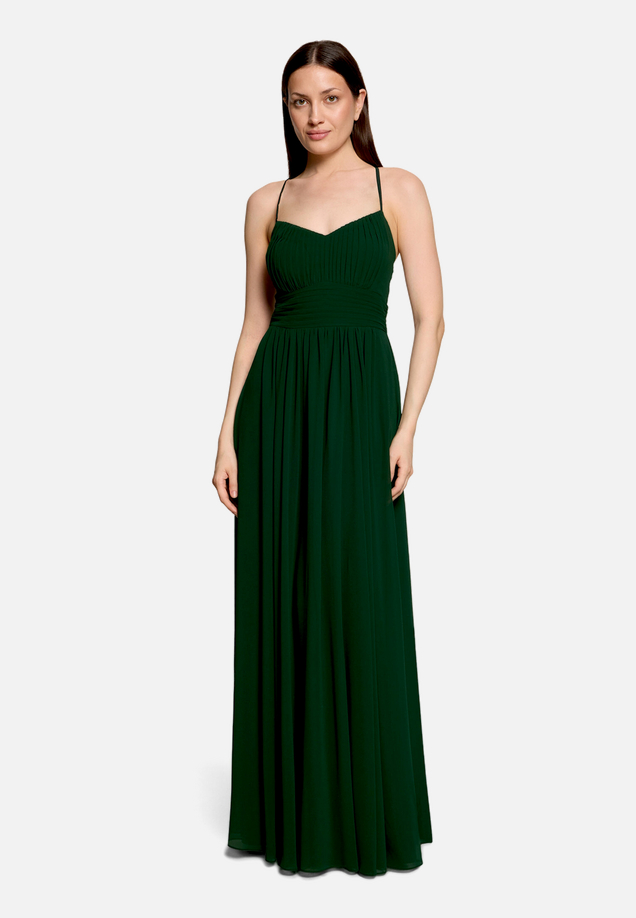 Abendkleid mit Plissee / Modellfoto Vorderseite