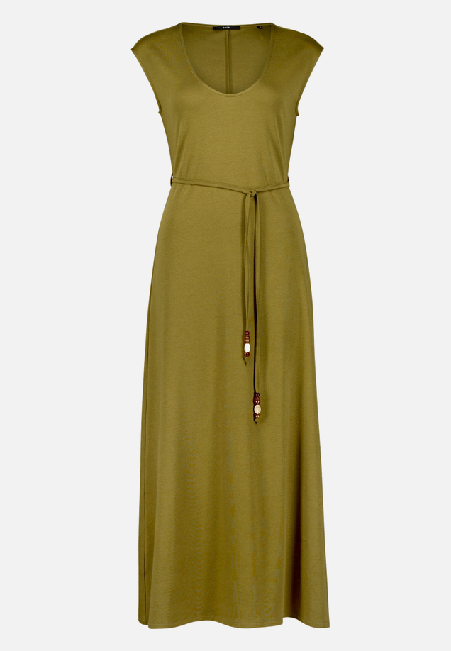 Jerseykleid  Maxi mit Bindegürtel / Vorderseite