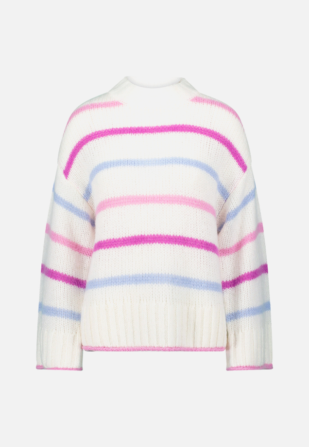 Grobstrickpullover mit Streifen / Vorderseite