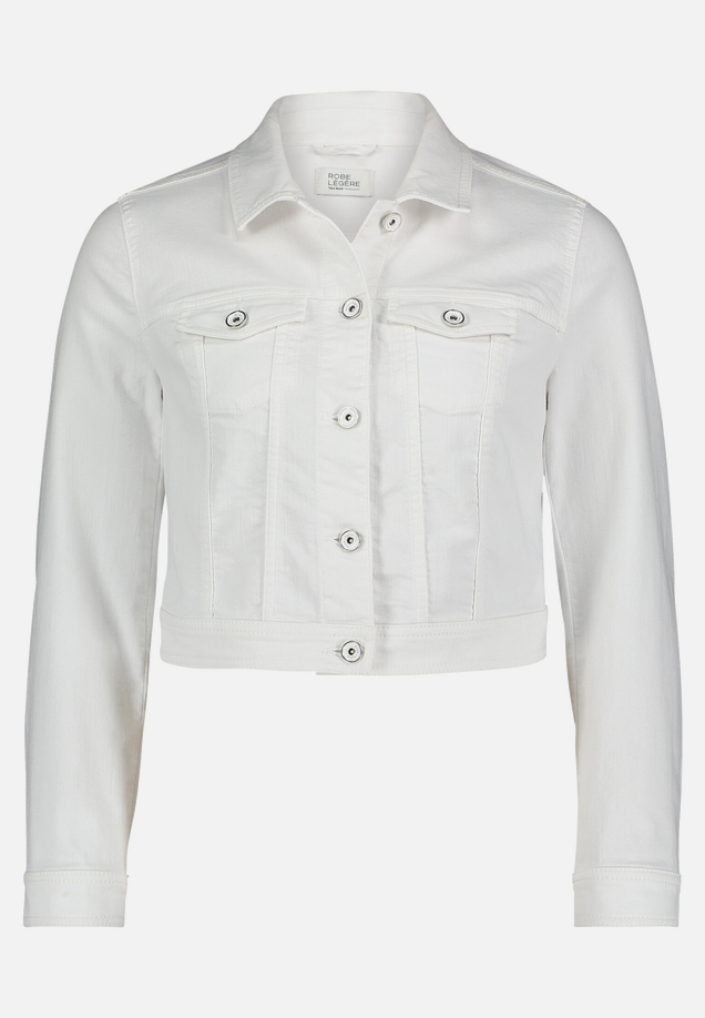 Jeansjacke mit Waschung / Vorderseite
